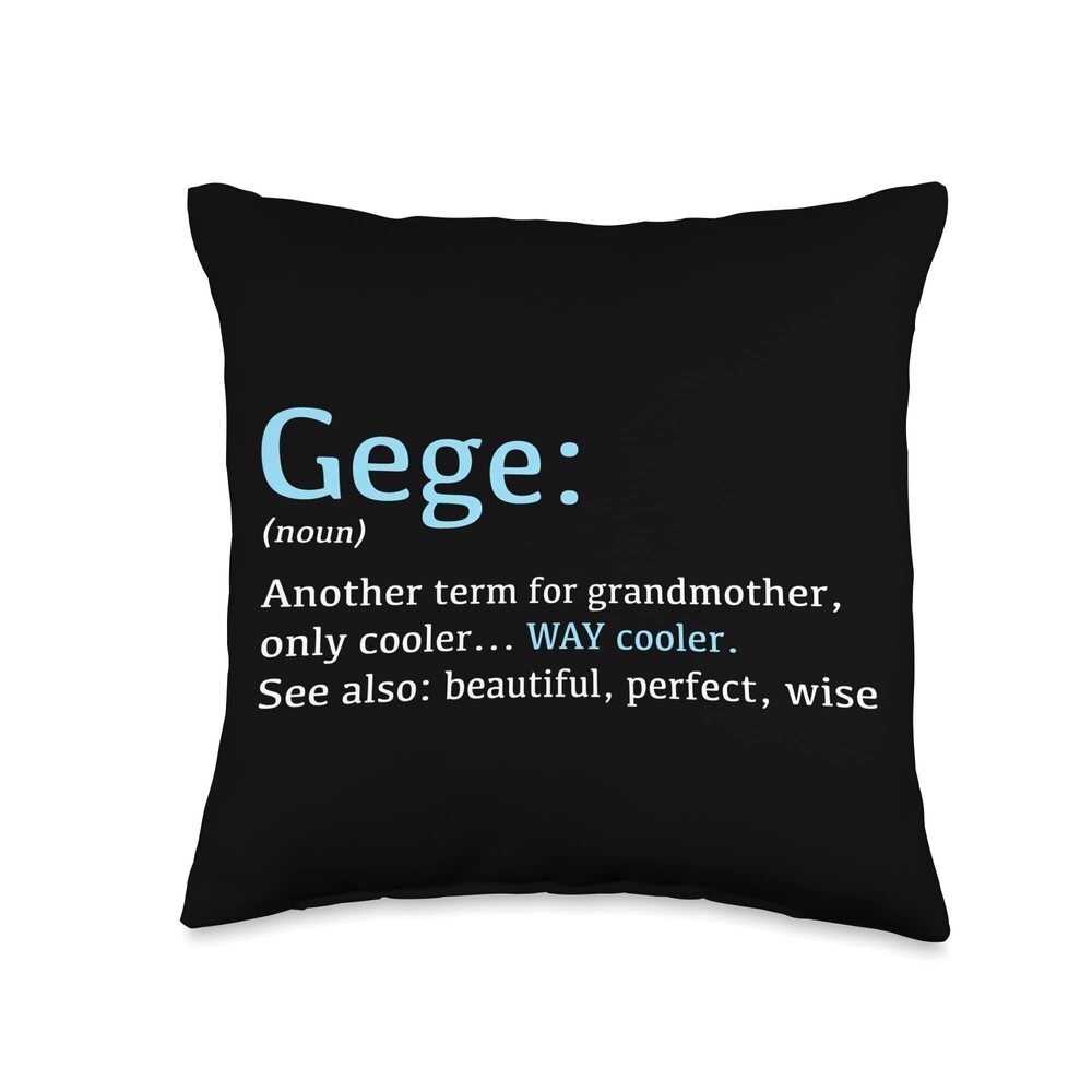8367 Gege: Funny Definition Noun - Another Term Throw Pillow